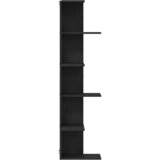 Police za kutne zidne s policom Crni hrast 36.5 x 36.5 x 140 cm | shoptok.hr