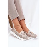 S. BARSKI Women's Leather Perforated Shoes Made Of Natural Leather D&A | ePonuda.com