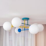  plafonski luster moon 6xE27/15W/230V tirkizna/žuta/plava | Eponuda.com