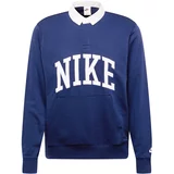 Nike Sportswear Sweater majica morsko plava / bijela