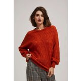 Marisse Openwork Orange Sweater | shoptok.hr
