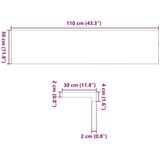 vidaXL Prozorske klupice 2 kom 110x30x2 cm netretirane masivne hrast | shoptok.hr