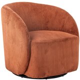 Bloomingville Oranžen fotelj z naslonom iz rebrastega žameta Pradi – | Shoptok.si