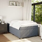 Krevet box spring s madracem tamnosivi 120 x 190 cm baršun | shoptok.hr