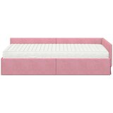  Kotni okvir postelje z matrico Drugo 2 pcs Siva Žamet, (5000123334) | Shoptok.si