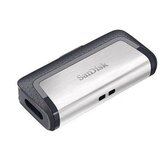 San Disk USB C & USB DISK 32GB ULTRA DUAL, 3.1/3.0, srebrno-črn, drsni priključek SDDDC2-032G-G46 Cene