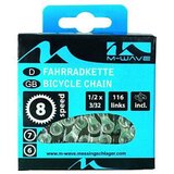  Lanac M-WAVE/KMC Z8S/8 za MTB 18, 24 Brzine - Srebrni | shoptok.hr