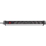 Brennenstuhl 1390007018 razdelilna letev 19'' 8-kratni aluminij\, črna vtičnica 1 kos, (20829001) Cene
