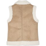Guess Jakne SUEDE VEST INNER SHERPA Kostanjeva | Shoptok.si