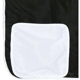  Krevet na kat s toboganom i zavjesama bijelo-crni 90 x 190 cm | shoptok.hr