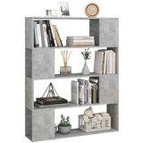 vidaXL Ormarić za knjige / sobna pregrada boja betona 100x24x124 cm | shoptok.hr