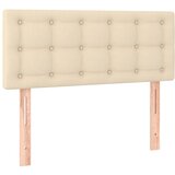Maison Chic posteljno vzglavje - vzglavna omarica - nočna omarica krem 80x5x78/88 cm blago, (21705141) Cene