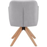 Bessagi Home naslanjač lucita, siva, žamet | Shoptok.si