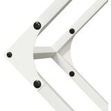 vidaXL stojalo za drva white 100x25x100 cm hladno valjano jeklo | Shoptok.si