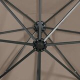  Vrtni senčnik z LED lučkami taupe 300 cm | Shoptok.si