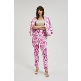 Moodo Women's patterned trousers - pink | Shoptok.si