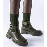 Gemre Dark Green Sock-Style Insulated Boots Picker | ePonuda.com