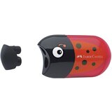  ŠILJILO-GUMICA PVC S PVC KUTIJOM 2RUPE BUBAMARA FABER CASTELL 183526 CRVENO/CRNO | shoptok.hr