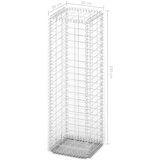  Gabionska košara s poklopcima od pocinčane žice 100 x 30 x 30 cm | shoptok.hr