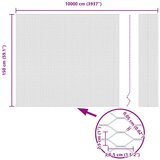 vidaXL Šesterokotna ograja Pocinkano jeklo 10000 x 0.05 x 150 cm Trajna | Shoptok.si