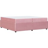  Okvir kreveta s madracem Ružičasta 200 x 200 cm Baršun | shoptok.hr