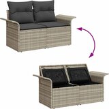  Sjedeća garnitura za vrt 8 pcs Svijetlo siva i tamno siva | shoptok.hr