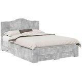  Okvir za krevet s uzglavljem Betonski sivi 160 x 200 cm | shoptok.hr