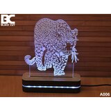 Black Cut 3D lampa jednobojna - jaguar ( A006 ) | ePonuda.com