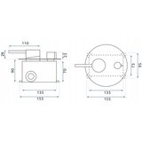 Rea Skrita kopalniška armatura Lungo Copper + Box | Shoptok.si