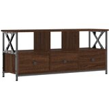 Maison Chic TV omarica - TV stojalo - Televizijska omarica rjavi hrast 102x33x45 cm inženirski les in železo, (21700698) Cene