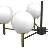  Luster na šipci AWINION 6xE27/15W/230V beli/zlatni/crni | Eponuda.com