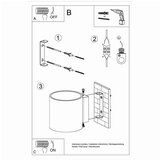 Nice Lamps Temno siva stenska svetilka ø 10 cm Roda – | Shoptok.si