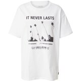 Vans Široka majica 'NEVERLASTING' svetlo siva / črna / bela Cene