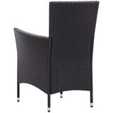 Poli 9-dijelni vrtni blagovaonski set od poliratana s jastucima crni | shoptok.hr
