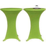 vidaXL Raztegljiva Prevleka za Mizo 2 kosa 70 cm Zelene Barve Cene