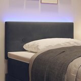  LED glava kreveta s LED trakama Sivi 80 cm Baršun | shoptok.hr