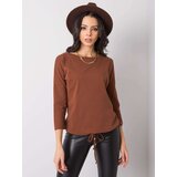 BASIC Feel Good Blouse-RV-BZ-4691.37P-brown | Shoptok.si