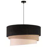  Duolla - Luster na sajli DEVON 1xE27/40W/230V, prečnik 45 cm, crna/bež | Eponuda.com