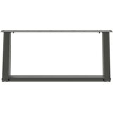  Noge za klubsko mizico v obliki črke U 2 kosa antracitne 60 x (30-31) cm jeklo, (22123987) | Shoptok.si
