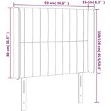  LED uzglavlje krem 93 x 16 x 118/128 cm od tkanine | shoptok.hr