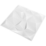  Zidne panele 12 pcs Origami bijela 50 x 50 cm XPS pjena | shoptok.hr
