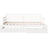  Dnevni krevet s ladicama bez madraca 90x200 cm masivno drvo | shoptok.hr