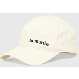 La Mania Bombažna bejzbolska kapa bež barva, MINIMAL