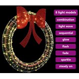  Vijenac s 150 LED svjetlima Topla bijela 121 x 121 x 10 cm PET | shoptok.hr