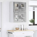  Zidni stakleni ormarić LUCCA 2 pcs Siva sonoma 60 x 31 x 40 cm | Eponuda.ba