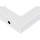  Zidna polica za Lavabo - Umivaonik od čelika i masivne bukovine - Smeđa i bijela 50 x 50 x 2.5 cm 1 Trapez | shoptok.hr