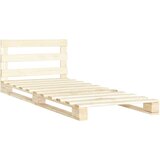 The Living Store Posteljni okvir iz palet trdna borovina 100x200 cm - Posteljni Okvir, (21490067) | Shoptok.si