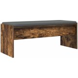  Klupa za hodnik s jastukom Dimljeni hrast 103 x 38 x 40 cm | Eponuda.com
