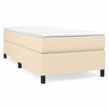 The Living Store Posteljni okvir krem 90x190 cm blago - Box Spring Posteljni Okvir, (21521166) | Shoptok.si