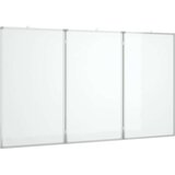  Magnetna bijela ploča sklopiva 150 x 100 x 1,7 cm aluminijska | shoptok.hr
